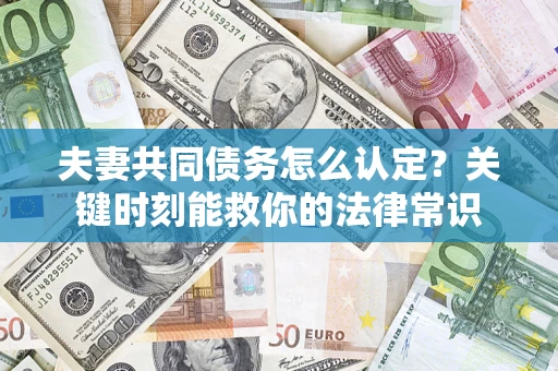 北京夫妻共同债务怎么认定？关键时刻能救你的法律常识